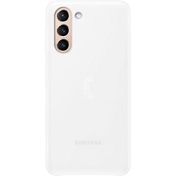 Pouzdro pro Samsung SAMSUNG Zadní kryt s LED diodami pro S21+, bílý (white)