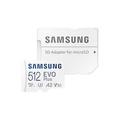 Samsung micro SDXC 512 GB EVO Plus + SD adaptér