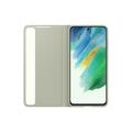 Samsung Flipové pouzdro Clear View S21 FE Olive Green