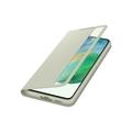 Samsung Flipové pouzdro Clear View S21 FE Olive Green
