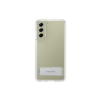 Pouzdro pro Samsung SAMSUNG Průhledný zadní kryt se stojánkem S21 FE, Transparentní