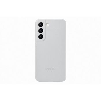 Pouzdro pro Samsung SAMSUNG Kožený zadní kryt pro S22, šedé (grey)