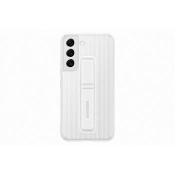 Pouzdro pro Samsung SAMSUNG Tvrzený ochranný zadní kryt se stojánkem pro S22+, bílé (white)