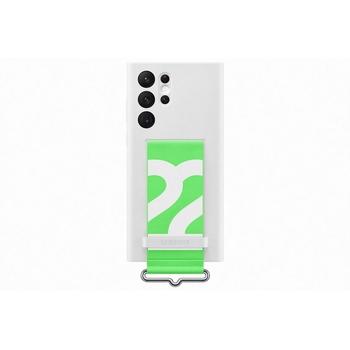 Pouzdro pro Samsung SAMSUNG Silikonový kryt s poutkem pro S22 Ultra, bílé (white)