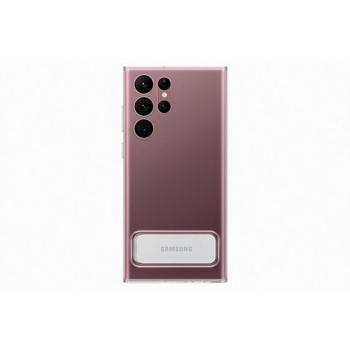 Pouzdro pro Samsung SAMSUNG Průhledný zadní kryt se stojánkem pro S22 Ultra, Transparentní