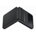 Samsung Flipový kožený kryt Z Flip4 Black