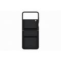 Samsung Flipový kožený kryt Z Flip4 Black