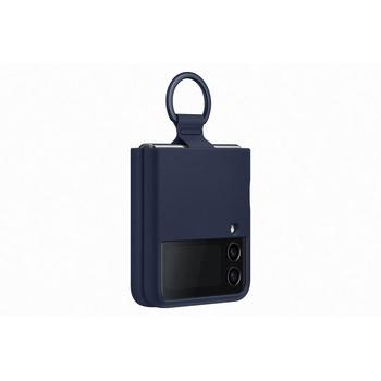Samsung Silikonový kryt s držákem Z Flip4  Navy