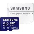 Samsung/micro SDXC/512GB/180MBps/Class 10/+ Adaptér/Modrá