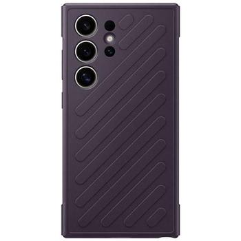Pouzdro pro Samsung SAMSUNG Tvrzený zadní kryt S24 Ultra Dark Violet