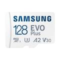 Samsung EVO Plus/micro SDXC/128GB/UHS-I U3 / Class 10/+ Adaptér/Bílá