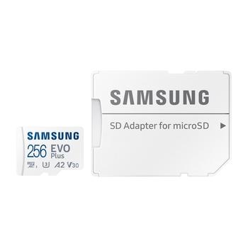 Paměťová karta SAMSUNG microSDXC 256GB EVO Plus + SD adaptér