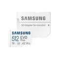 Obrázek k produktu: SAMSUNG microSDXC 512GB EVO Plus + SD