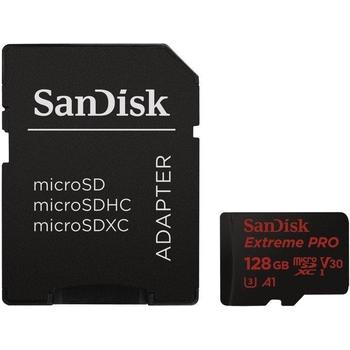 Paměťová karta SANDISK Extreme Pro microSDXC 128GB 100MB/s + ada.