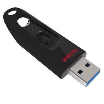 Přenosný flash disk SANDISK Ultra USB 128GB, černý (black)