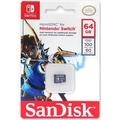 SanDisk MIcroSDXC karta 64GB for Nintendo Switch (R:100/W:90 MB/s, UHS-I, V30, U3, C10, A1) licensed