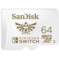 SanDisk MicroSDXC karta 64GB for Nintendo Switch (R:100/W:90 MB/s, UHS-I, V30,U3, C10, A1) licensed 