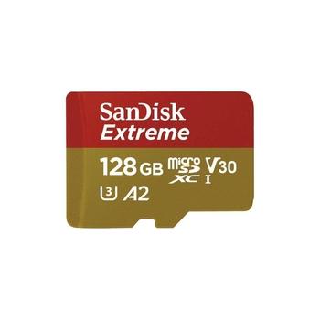 Paměťová karta SANDISK Extreme microSDXC 128GB 190MB/s + adaptér