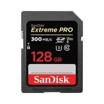 Paměťová karta SANDISK Extreme PRO SDXC 128GB 300MB/s V90 UHS-II