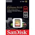 Obrázek k produktu: SANDISK Extreme PLUS SDXC 256GB 190MB/s