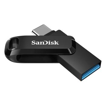 Přenosný flash disk SANDISK Ultra Dual Drive Go 32GB, černá (black)