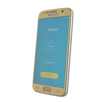 Tvrzené ochranné sklo SCREENSHIELD  SAMSUNG G930 Galaxy S7 Temperované sklo (golden)