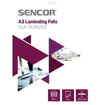 Laminovací kapsy SENCOR SLA FA3M250 Fólie A3 250mic 25ks