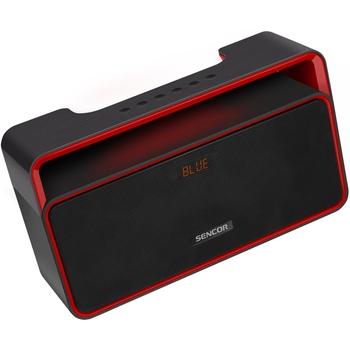 Bezdrátový reproduktor SENCOR SSS 101 BT SPEAKER, černá/červená (black/red)