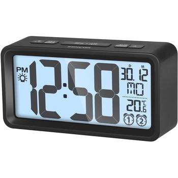 HODINY S BUDÍKEM SENCOR SDC 2800 B, černá (black)