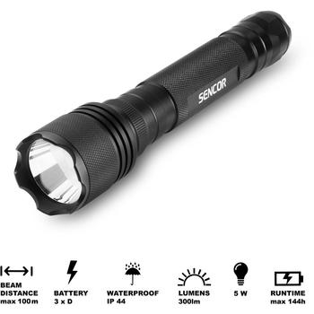Svítilna SENCOR SLL 114 5W T6 ALU