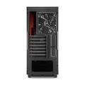 Sharkoon skříň DG7000 / Middle Tower / 2x USB3.0 / 2x USB2.0 / průhledná bočnice / červené LED / čer