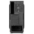 Sharkoon skříň VG5-W / Middle Tower / 2x USB3.0 / průhledná bočnice / modré LED / černá