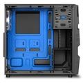 Sharkoon skříň VG5-W / Middle Tower / 2x USB3.0 / průhledná bočnice / modré LED / černá
