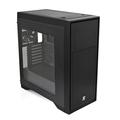 SilentiumPC skříň MidT Aquarius X70W Pure Black / průhledná bočnice / USB 3.0 / 3 x 120mm fan / čern