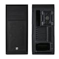 SilentiumPC skříň MidT Aquarius X70W Pure Black / průhledná bočnice / USB 3.0 / 3 x 120mm fan / čern