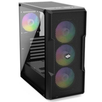 Skříň SILENTIUM PC MidT Regnum RG6V EVO TG ARGB, černá (black)