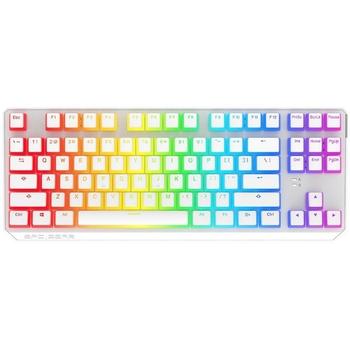 SPC Gear klávesnice GK630K Onyx white Tournament  / mechanická / Kailh Brown / RGB / kompaktní / US 