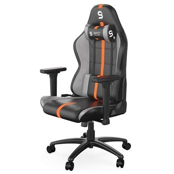 SPC Gear SR400 OR herní židle imitace kůže černooranžová
