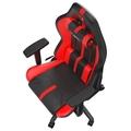SPC Gear SR400 RD herní židle imitace kůže černočervená