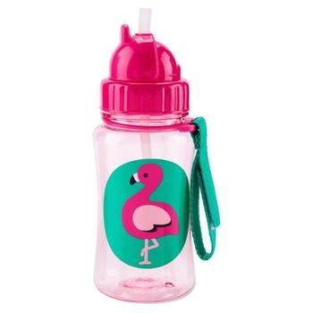 Zoo Hrnek s brčkem bez PVC a BPA Plameňák 12m+