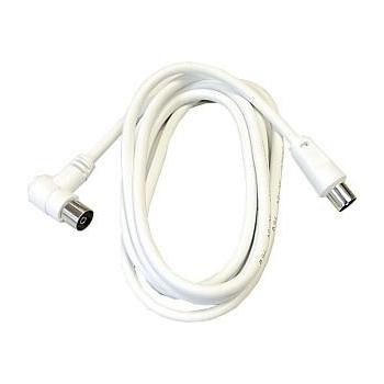 Pro připojení TV k anténní zásuvce SOLID  F11 účastnický TV kabel 1,5m, bílý