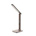 LED stolní lampa stmívatelná s displejem SOLIGHT WO45-H, hnědá (brown)