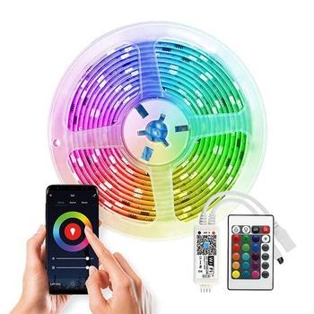 Solight Wifi Smart LED světelný pás, RGB, 5m, sada s adaptérem a dálkovým ovladačem - WM57