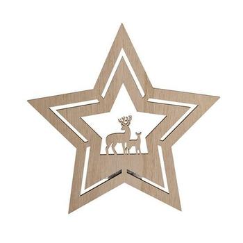 LED nástěnná dekorace vánoční hvězda SOLIGHT 1V261