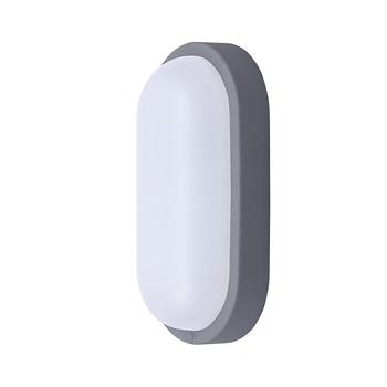 Solight LED venkovní osvětlení oválné, 13W, 910lm, 4000K, IP54, 21cm, šedá barva - WO744-G