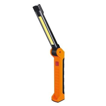 Solight pracovní nabíjecí LED lampa,  500lm + 70lm, COB, Li-Ion, USB, černooranžová - WM20