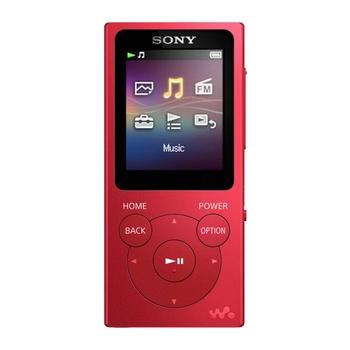 MP3 přehrávač SONY WALKMAN NWE-394R, červený (red)
