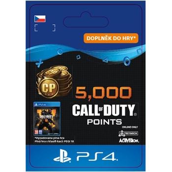 Herní doplněk SONY 5,000 Call of Duty®: Black Ops4Points - PS4 CZ ESD