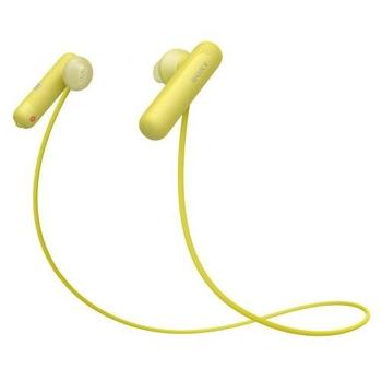 SONY sluchátka WI-SP500 bezdr.,žlutá