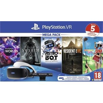 Brýle pro virtuální realitu SONY PlayStation VR + kamera + 5 her (VR Worlds, Skyrim, Resident Evil 7, Everybodys Golf, Astr